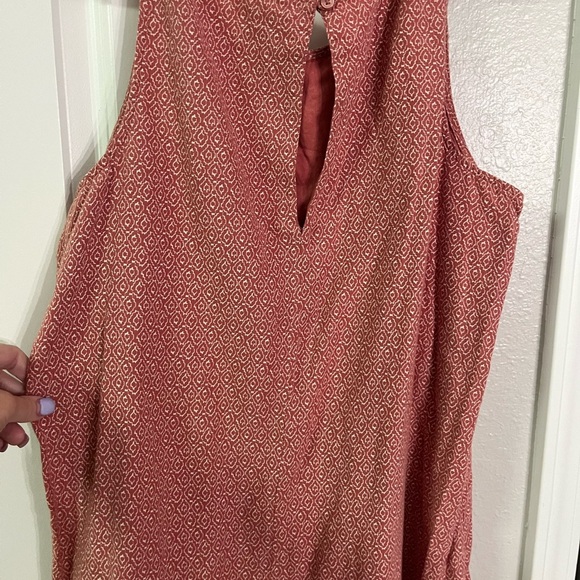 🔴 CLEARANCE last CALL! Old Navy Sleeveless Red Patterned Midi Dress - Picture 3 of 3